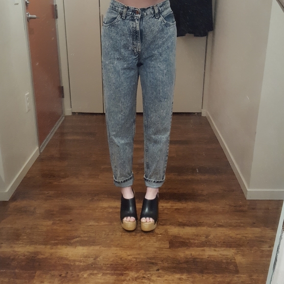 Vintage Denim - Vintage 80's Acid Wash Mom Jeans